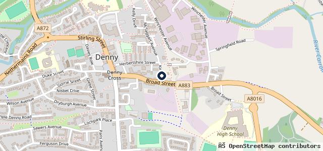Map showing the location of Herbertshire Garage