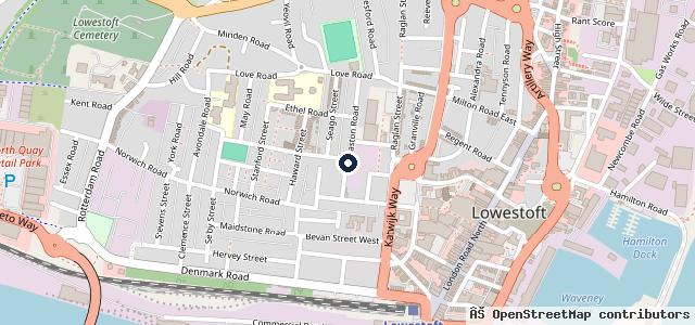 Map showing the location of Waltons MOT & Service Centre