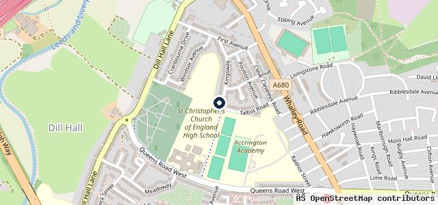Map showing the location of T's Garage