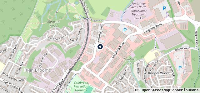 Map showing the location of Tunbridge Wells Hyundai