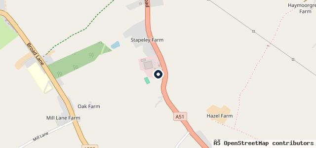 Map showing the location of Tyre Rex Ltd Nantwich - 24 Hour Emergency Mobile Tyres