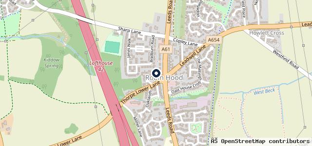 Map showing the location of Ward N & Sons Ltd