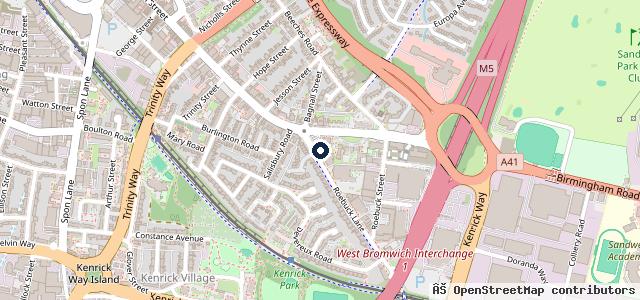 Map showing the location of Westbrom Auto Engineering ltd (Mot Centre)