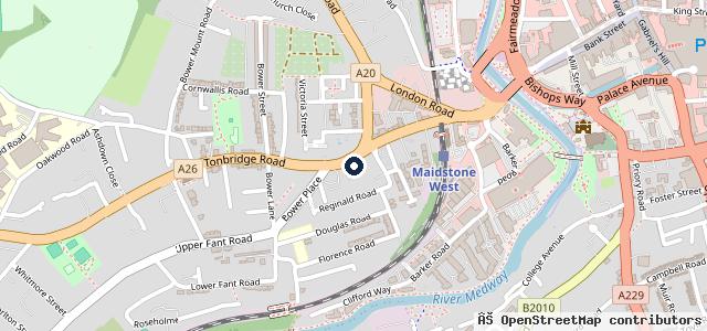 Map showing the location of Lipscomb Volvo Cars Maidstone