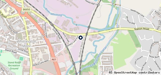 Map showing the location of The M O T Centre