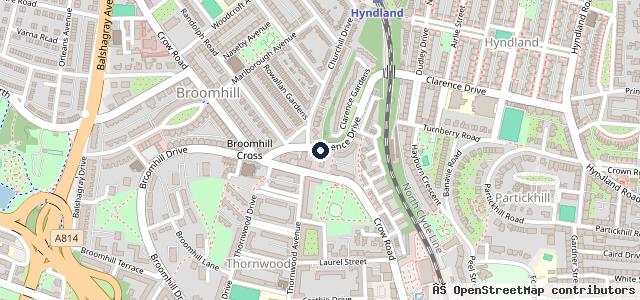 Map showing the location of Bosch Car Service - Caruth Jordanhill