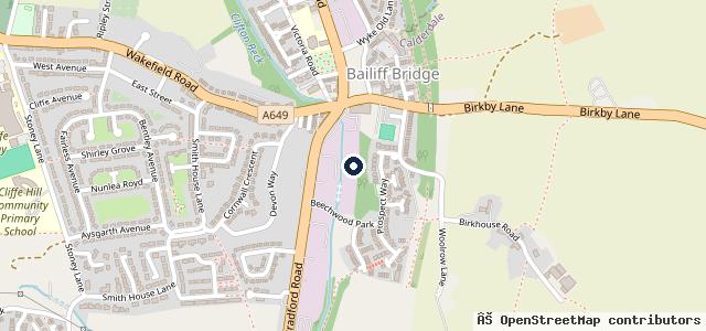 Map showing the location of Wrightway Motorcycles