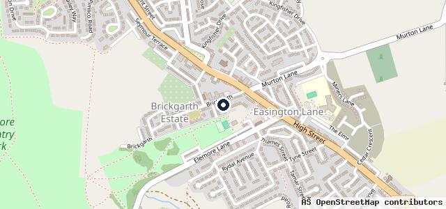 Map showing the location of Danby's Garage
