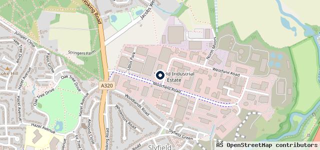 Map showing the location of FG Barnes Vauxhall | Guildford