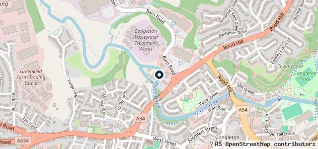 Map showing the location of Booth's Tyre and Auto Services