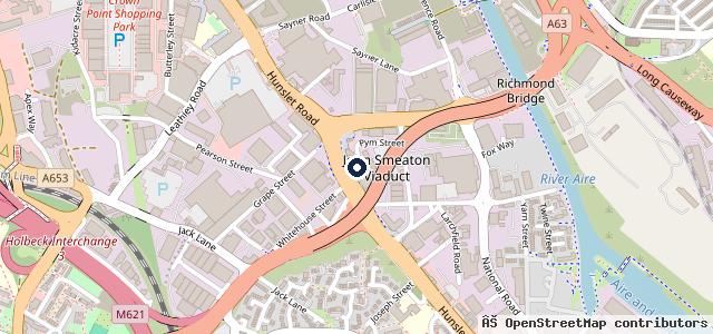 Map showing the location of Gemini Accident Repair Centre Leeds