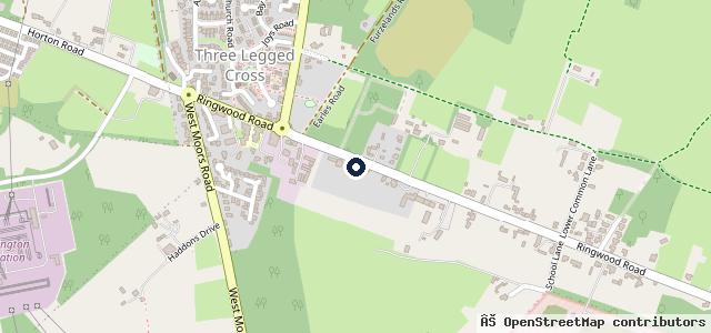Map showing the location of Dorset Sports Cars