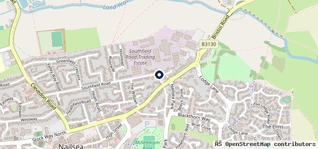 Map showing the location of Blake & Squires