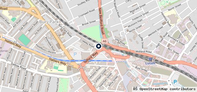 Map showing the location of Halfords Autocentres