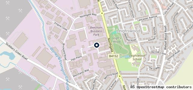 Map showing the location of Barry Heath Vehicle Repairs