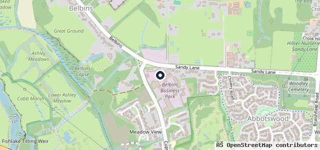 Map showing the location of Belbins Garage - Eurorepar Car Service Centre