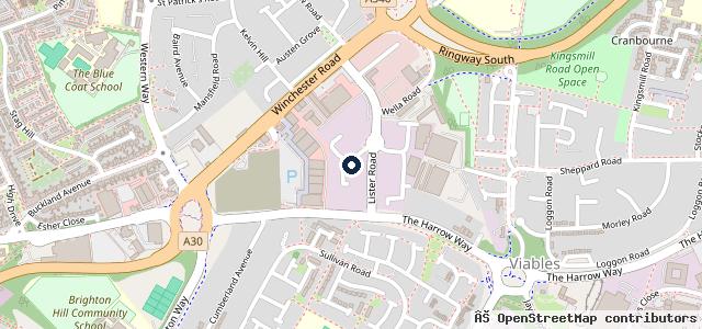 Map showing the location of Basingstoke MOT & Tyre Centre