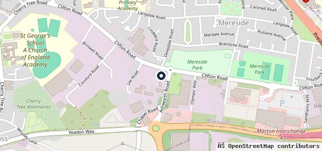 Map showing the location of Blackpool Automotive Mercedes Specialist