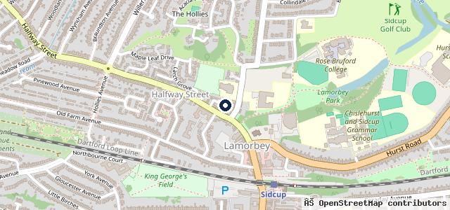 Map showing the location of Sidcup Auto MOT - Repairs Test Centre