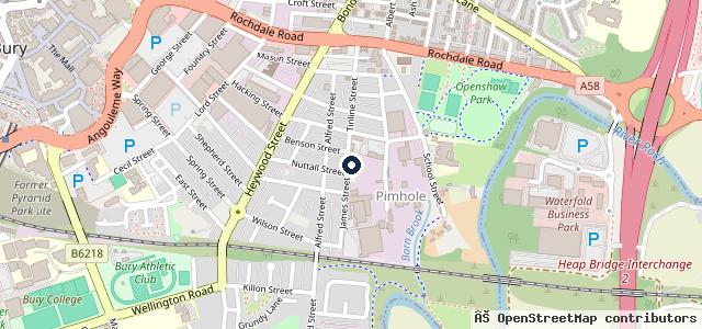Map showing the location of Bury Body Centre Ltd & MOT Centre