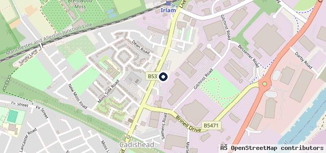 Map showing the location of Cadishead Autos Ltd