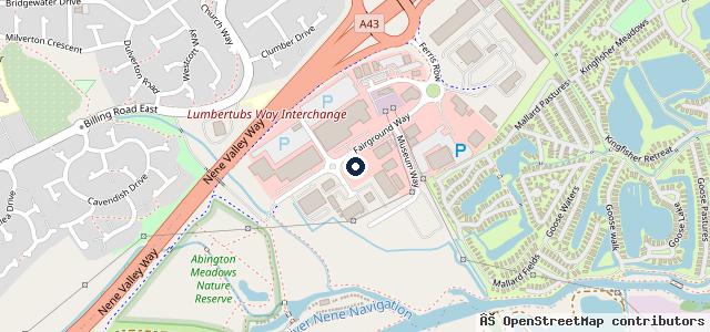 Map showing the location of Vertu Peugeot Northampton