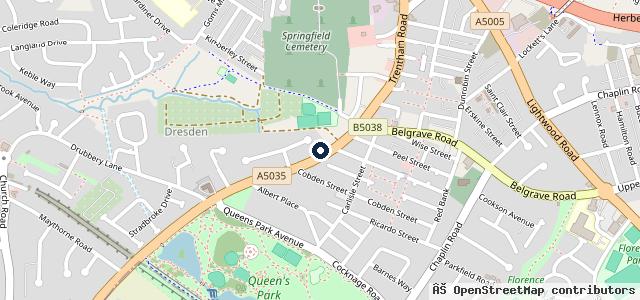 Map showing the location of Baskeyfield Motors Ltd