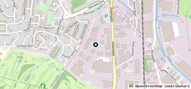 Map showing the location of Vauxhall