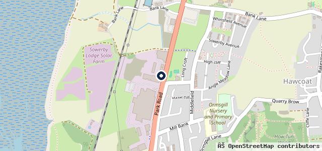 Map showing the location of Cumbria Car Centre Ltd and M.O.T centre