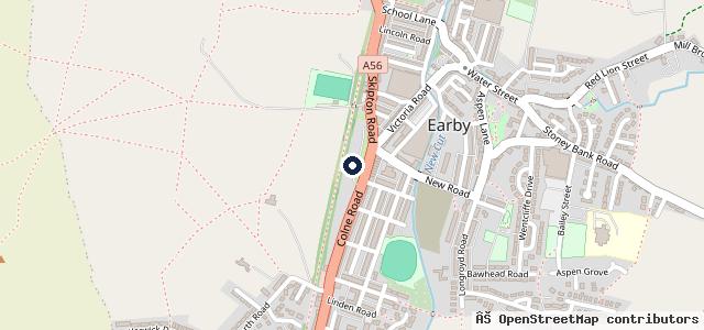 Map showing the location of Silver Cross Service Centre