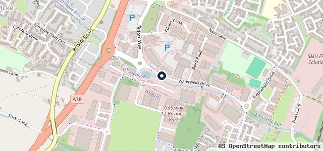 Map showing the location of Tri Service Workshop
