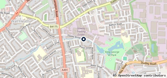 Map showing the location of Dawley Brook Auto Repairs