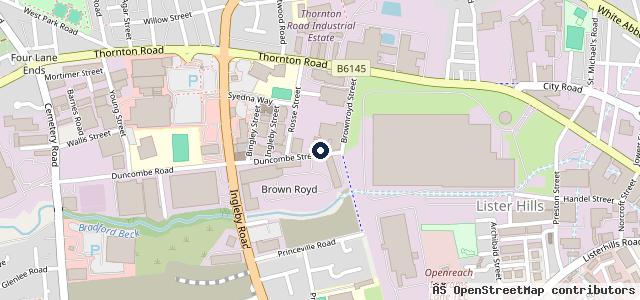 Map showing the location of Duncombe Autos