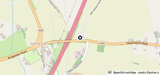 Map showing the location of Durston Elms