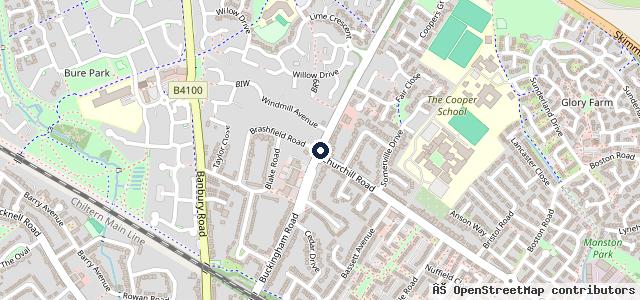 Map showing the location of Eden Skywell Bicester