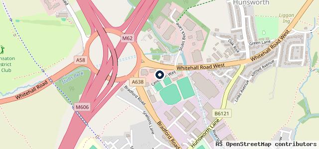 Map showing the location of EG On The Move Cleckheaton Service Station
