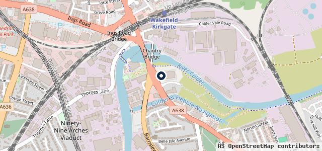 Map showing the location of Evans Halshaw Vauxhall Wakefield