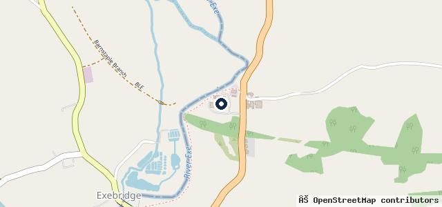 Map showing the location of Exbridge Motors