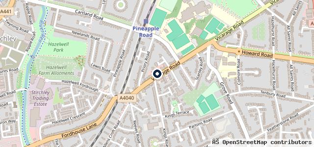 Map showing the location of Fast Fit Auto Centre