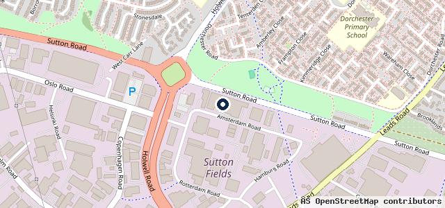 Map showing the location of K T R Garage