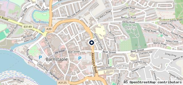Map showing the location of Gaydon Street Motors