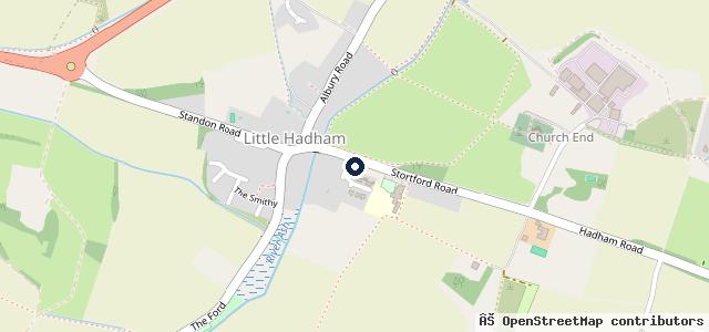 Map showing the location of Hadham Motor Company