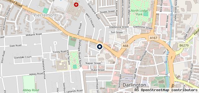 Map showing the location of Halfords Autocentre