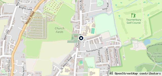 Map showing the location of Hayling Garage