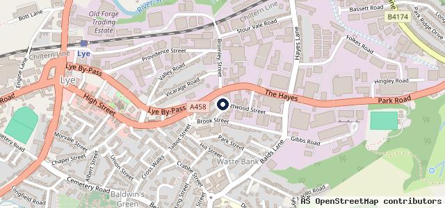 Map showing the location of HSR Auto Centre