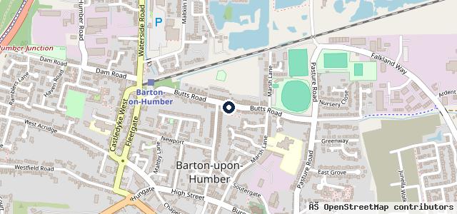 Map showing the location of Huckers MOT & Service Centre