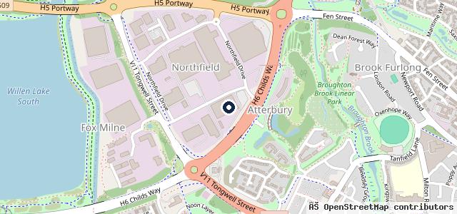Map showing the location of Stratstone BMW Milton Keynes