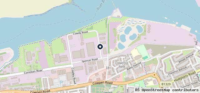 Map showing the location of JDS Garage and Recovery