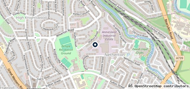 Map showing the location of Kays Garage