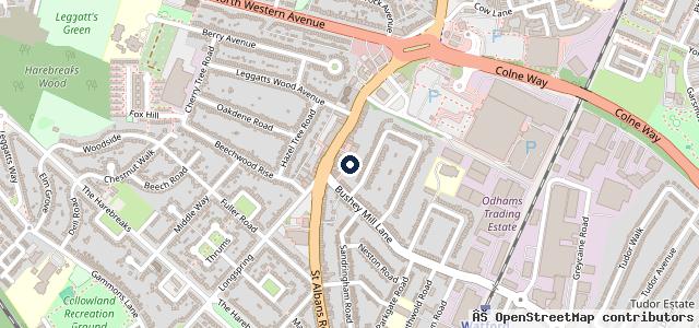 Map showing the location of Kwik Fit